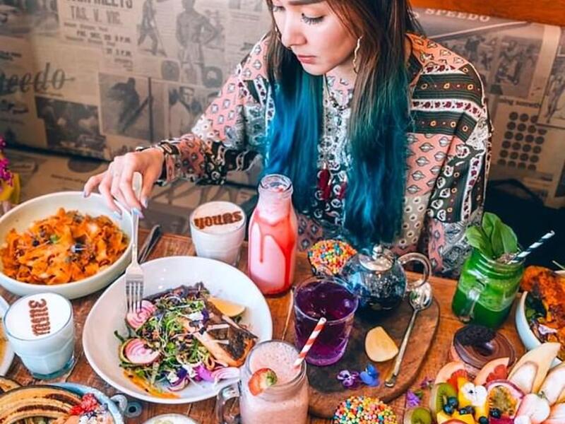 Speedos cafe, located less than 50 metres from the breaking waves at Sydney's Bondi Beach, was awarded first place for their spectacularly colourful cuisine. (Speedos/ Instagram)