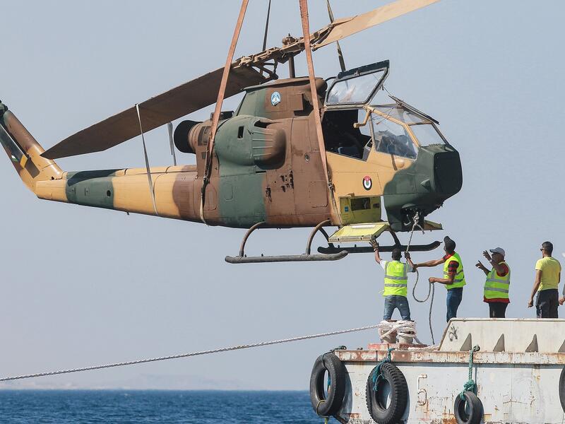 The seabed near Aqaba is also home to a C-130 Hercules jet, which was sunk last year, as well as a tank and shipwreck which were submerged during the late 1990s. (AFP)