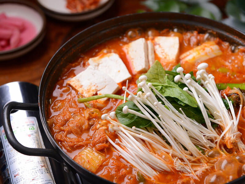Korean kimchi stew in a bowl (Shutterstock)	