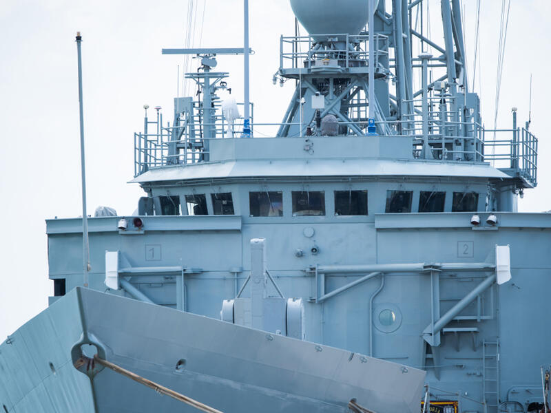 military ship or war ship sailing at sea during a deployment. (Shutterstock/ File Photo)
