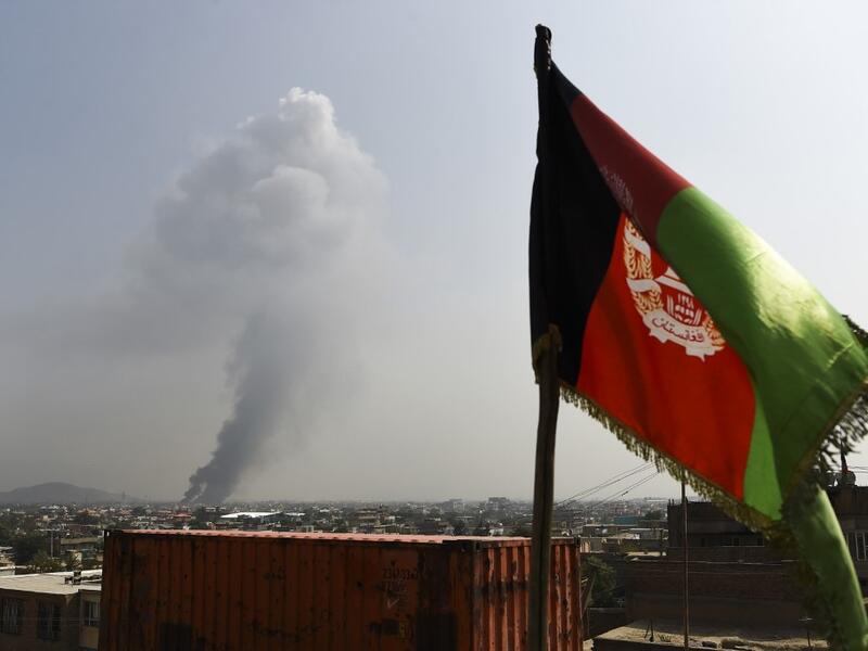 Smoke rises from the site of an attack after a massive explosion the night before near the Green Village in Kabul on September 3, 2019. (AFP/ File Photo)
