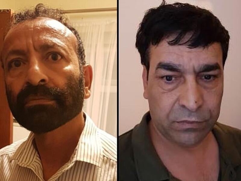 Mohammed Patman (left) and Darya Khan Safi (right), both fathers to six, are accused of plotting to kill a woman who renounced Islam. (Daily Mail)