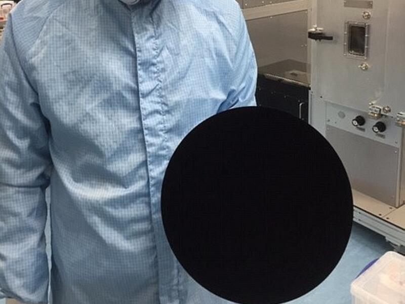 It is even darker than vantablack (pictured), which was previously thought to be the blackest material in the world. (Daily Mail)