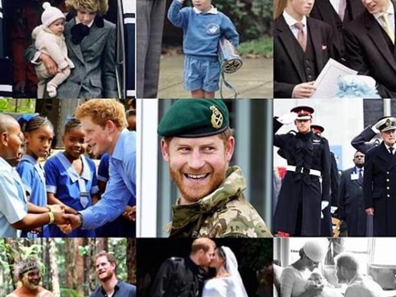 Meghan Markle has paid tribute to Prince Harry in a sweet Instagram post on his birthday, praising his fatherhood skills.A collage of pictures shows Prince Harry being held by Princess Diana as she disembarks a plane in 1984, along with him as a toddler and speaking to brother William as children (Instagram)