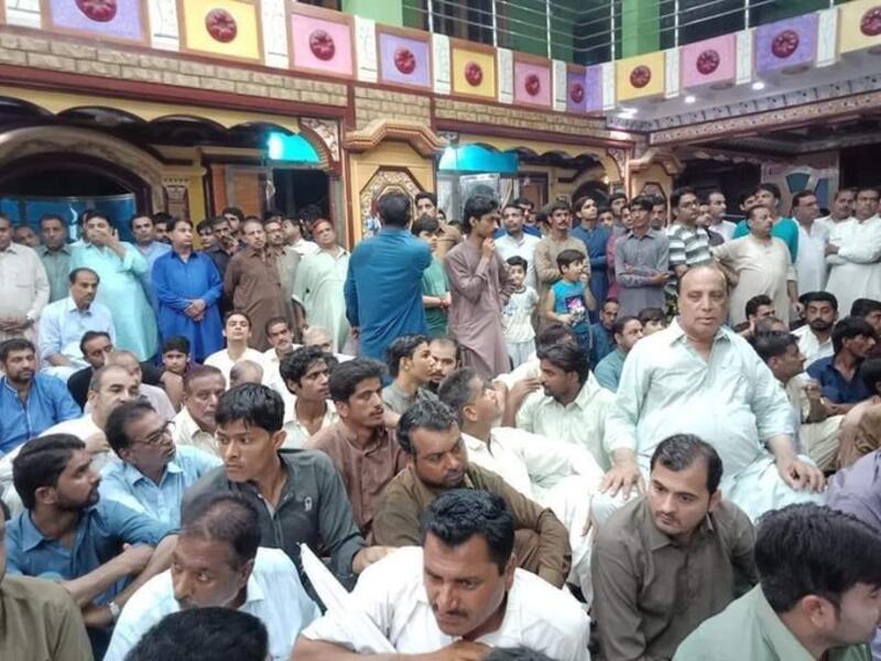 Hindu temple in Ghotki (Twitter)