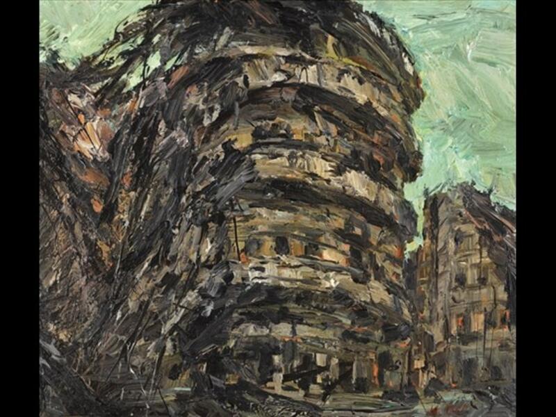 Ayman Baalbaki. Untitled (Série Détruite), 2009-10, acrylic on canvas. It's among the works being auctioned Tuesday. (Photos courtesy of Sotheby's)