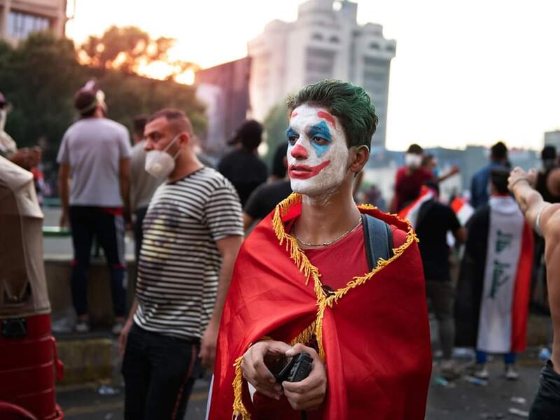 Protest in Baghdad, Iraq (Twitter)