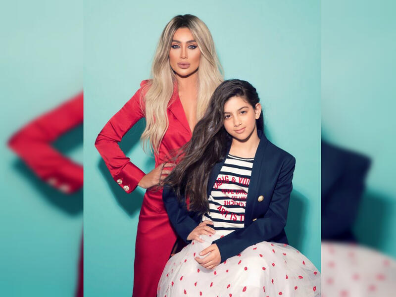 Maya Diab and daughter Kay