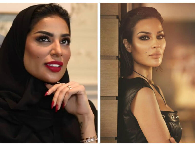 Nadine Njeim With Her Lookalike