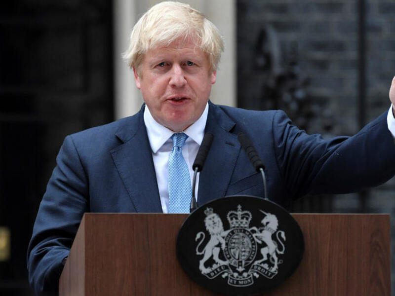 Britain's Prime Minister Boris Johnson delivers a statement outside 10 Downing Street in central London on September 2, 2019. (AFP/ File Photo)