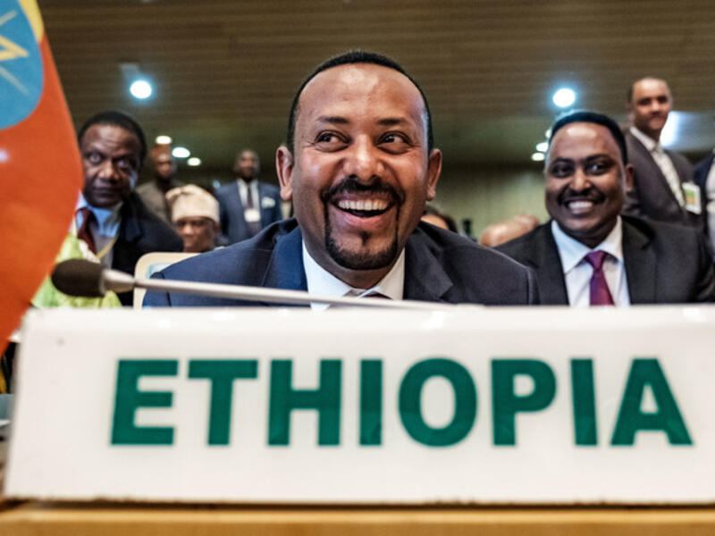 Ethiopian Prime Minister Abiy Ahmed won the 2019 Nobel Peace Prize. (Eduardo Soteras/AFP)