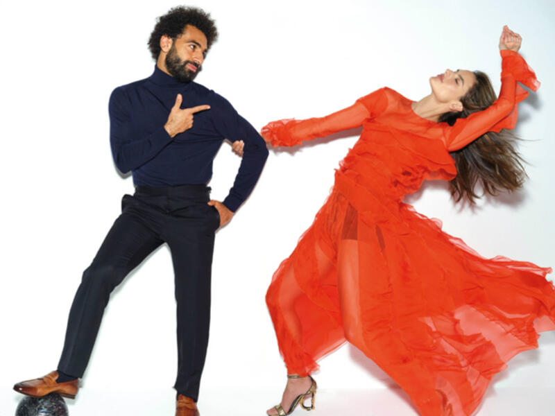 GQ’s Man of The Year 2019 Mohamed Salah With Brazilian Model Alessandra Ambrosio
