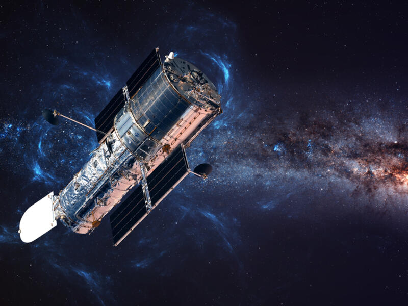 The Hubble Space Telescope (Shutterstock)	