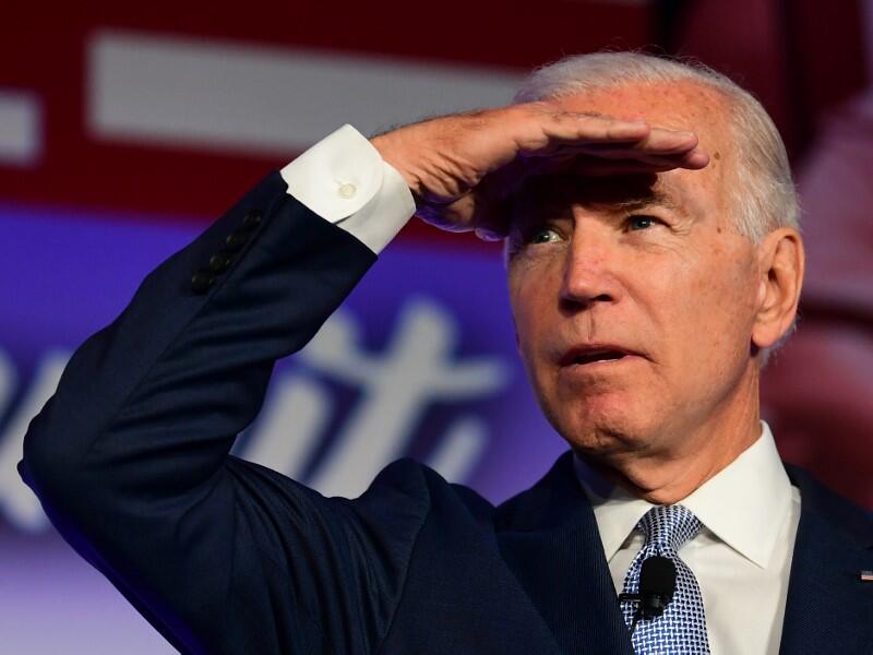 Democratic Presidential hopeful Joe Biden looks on during the SEIU Unions for All Summit in Los Angeles, California on October 4, 2019. Frederic J. BROWN / AFP