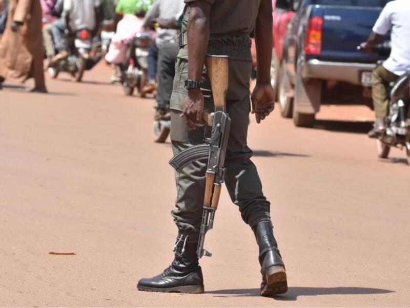 A soldier patrols the streets of the Ouagadougou capital in Burkina Faso, October 2018. (ISSOUF SANOGO / AFP