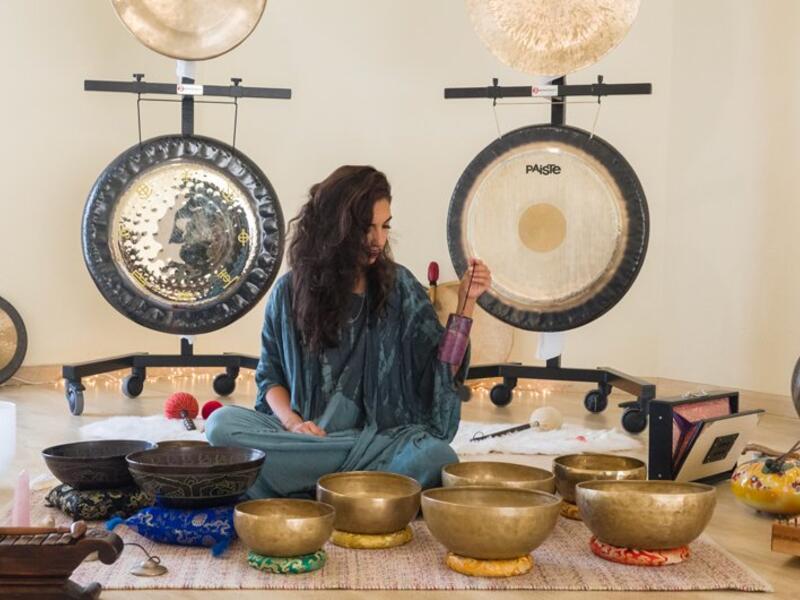 Saudi Arabia’s first female sound therapist, Bayan Abuzinada (Twitter)