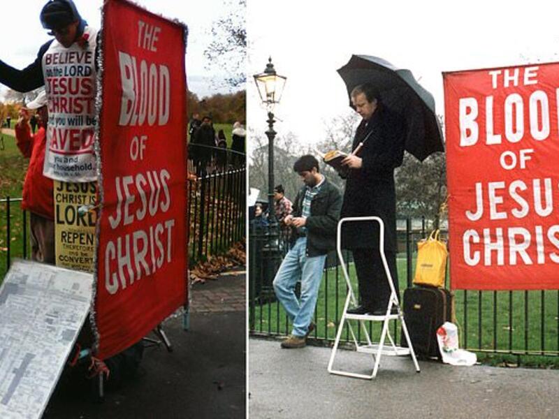 Christian banned from displaying banner proclaiming his beliefs vows (Twitter)
