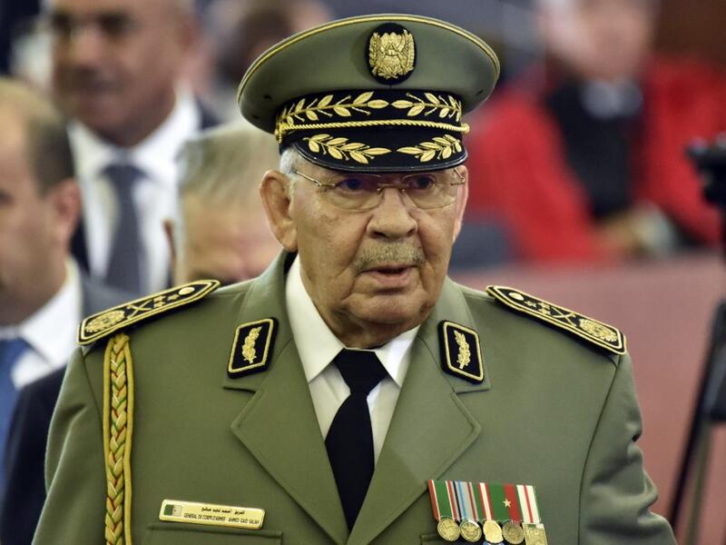 In this file photo taken on December 19, 2019 Lieutenant general Ahmed Gaid Salah, Algerian armed forces chief, attends the formal presidential swearing-in ceremony in the capital Algiers. Algeria's powerful army chief Ahmed Gaid Salah died, state TV said on December 23, 2019. RYAD KRAMDI / AFP