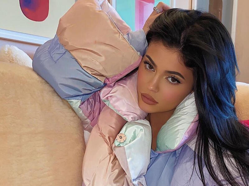 Jenner shared a photo of Stormi's tiny dress next to hers (source: @kyliejenner Instagram)