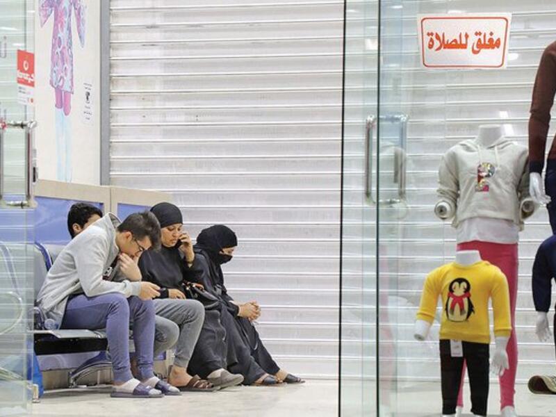 Saudi Arabia recently announced allowing commercial activities to function for 24 hours. But the custom of shops closing during prayer times, five times a day, remains a key issue among wider sections of society. (AN Photo/Ahmad Mahmoud)