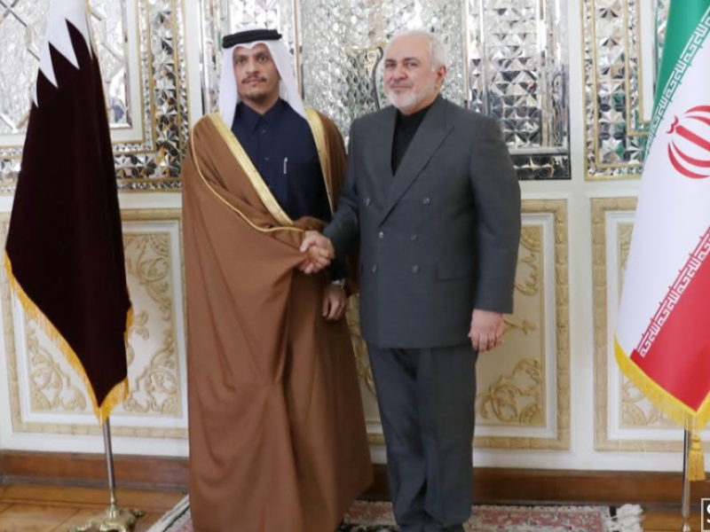 Was Qatar's Flag Color Changed to Black During Foreign Minister's Latest Visit to Iran?