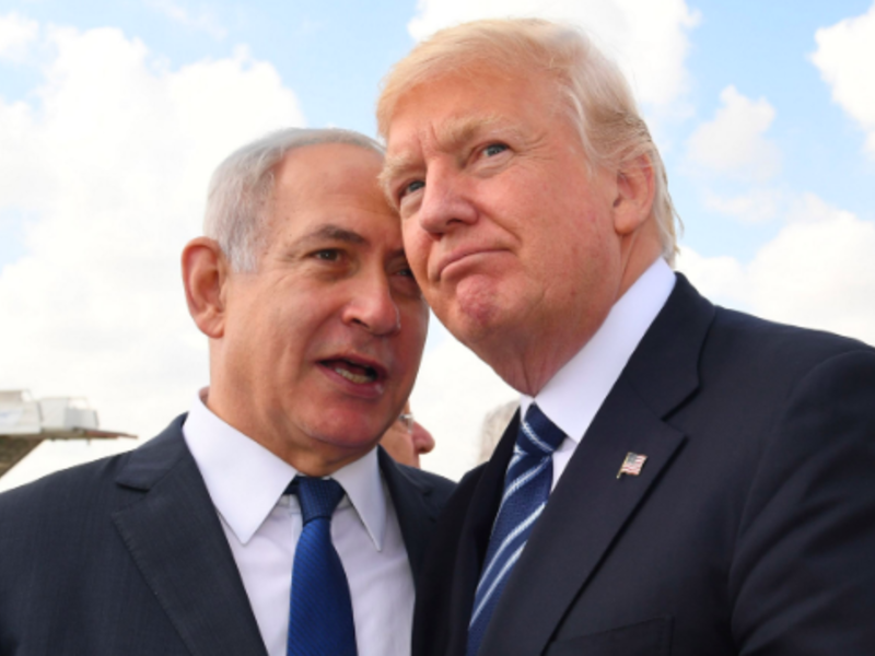 Netanyhu (L) Trump (AFP/Getty Images)