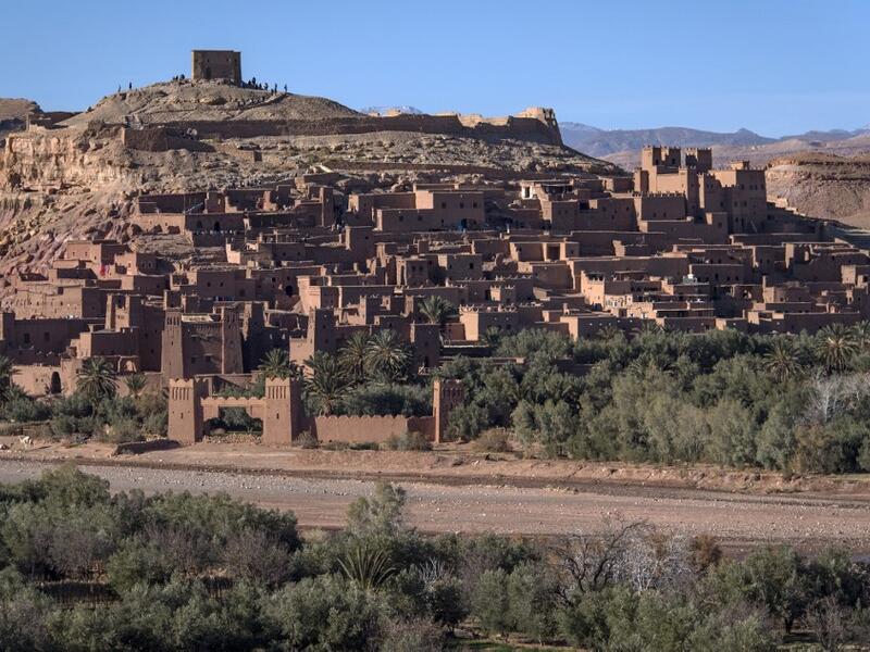 This picture taken on January 27, 2020 shows a view of the Kasbah (ancient fortress) of Ait-Ben-Haddou, where scenes depicting the fictional city of Yunkai from the hit HBO television series "Game of Thrones" were filmed. FADEL SENNA / AFP