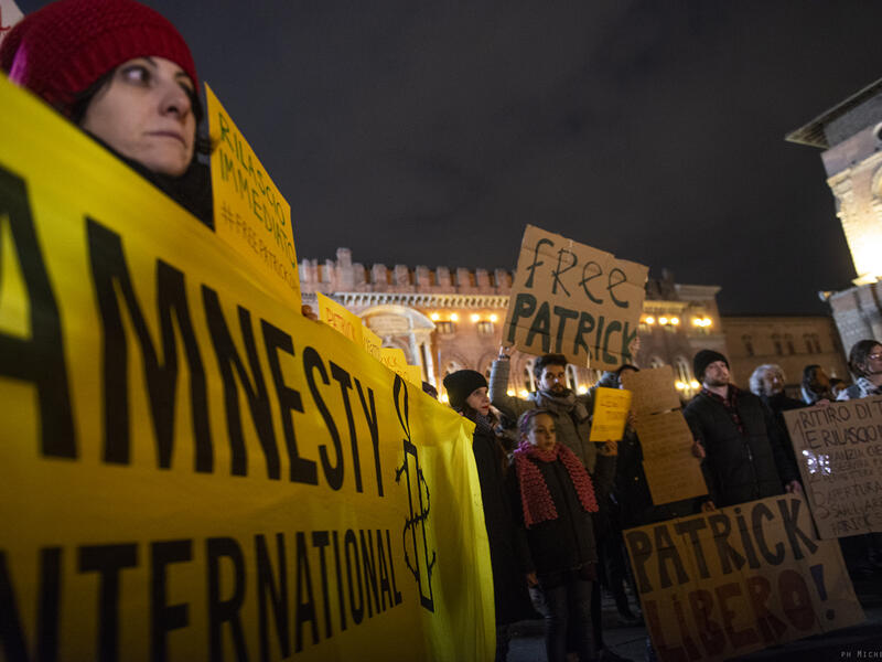 Patrick Zaky, who is a graduate student at Bologna University, was detained at Cairo airport. (Twitter)