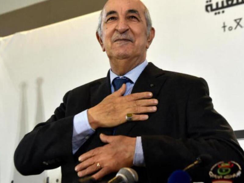 Algerian President Abdelmadjid Tebboune. AFP