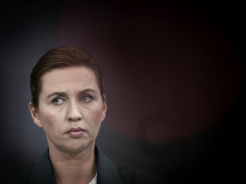 Denmark's Prime Minister Mette Frederiksen gives a press statement to comment on the situation concerning the spread of the novel coronavirus, in the Prime Ministry in Copenhagen, on March 10, 2020. Denmark so far has registered 156 persons potisiv with the COVID-19 disease. Liselotte Sabroe / Ritzau Scanpix / AFP
