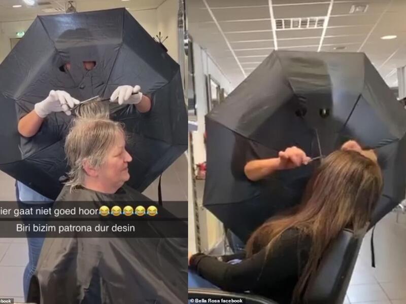 The Dutch stylist who works at Bella Rosa salon in Oss, north of Eindhoven, Holland. (Facebook/ Bella Rosa)