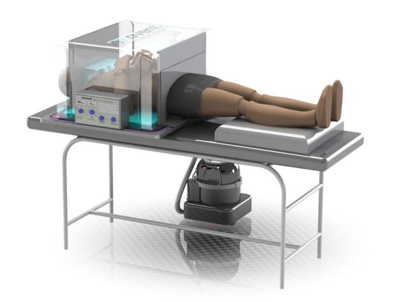 The family of physicist Stephen Hawking and Prof Sir John Burn have backed this new ‘iron lung’ technology to help save the NHS during coronavirus (Twitter)