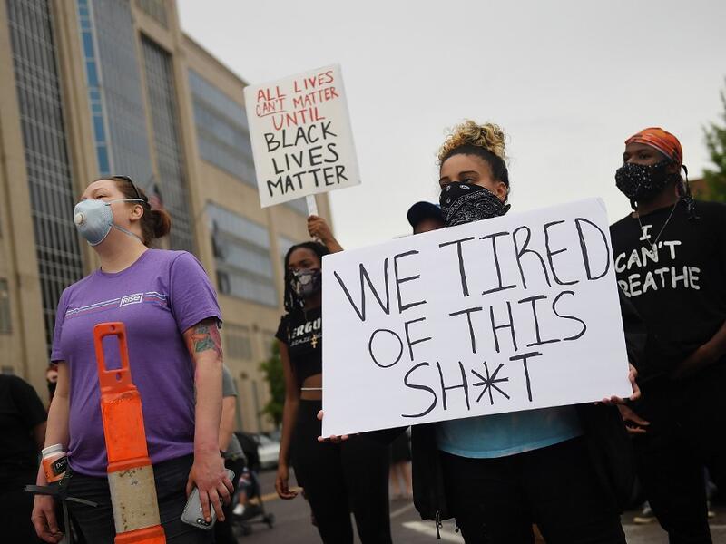 Floyd was later pronounced dead while in police custody after being transported to Hennepin County Medical Center. Michael B. Thomas/Getty Images/AFP
