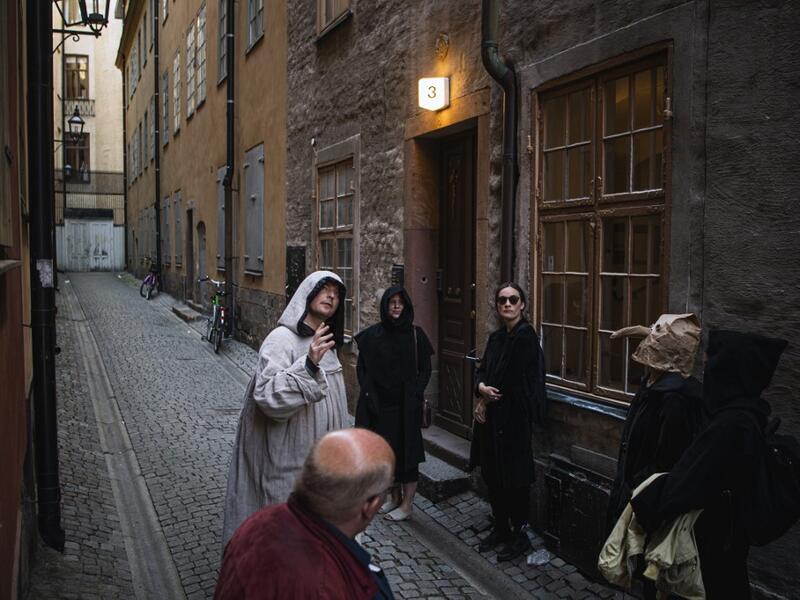 With tourists confined at home and Stockholmers staying away from crowds, one Swedish tour guide is trying to boost his flagging business by offering coronavirus-weary Swedes tours of the city's previous pandemics, from the black death to cholera outbreaks.  Jonathan NACKSTRAND / AFP