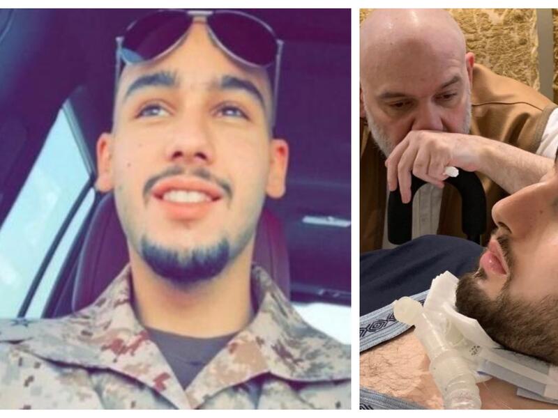 الأمير محمد (يسار) / الأمير خالد وابنه الأمير الوليد (يمين)