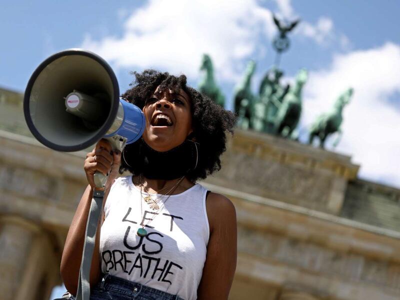 Protests Over The Death of George in Germany (Twitter)
