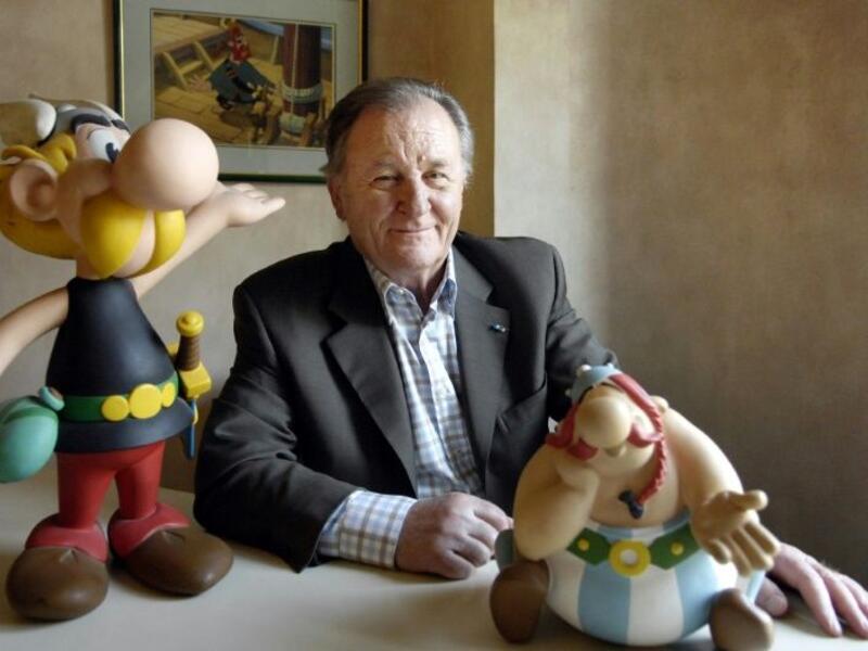 Albert Uderzo created the plucky Gaul Asterix with fellow Frenchman Rene Goscinny in 1959. (AFP Photo/STEPHANE DE SAKUTIN)