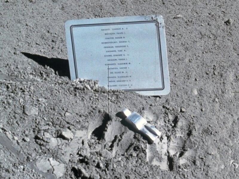 Copy of Fallen Astronaut, a miniature aluminum sculpture that was taken on the Apollo 15 mission to the Moon in 1971 (Twitter)
