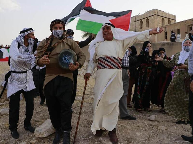 Palestinians every year celebrate the Traditional Costume Day. (Twitter/ @mohammedqreaqa)