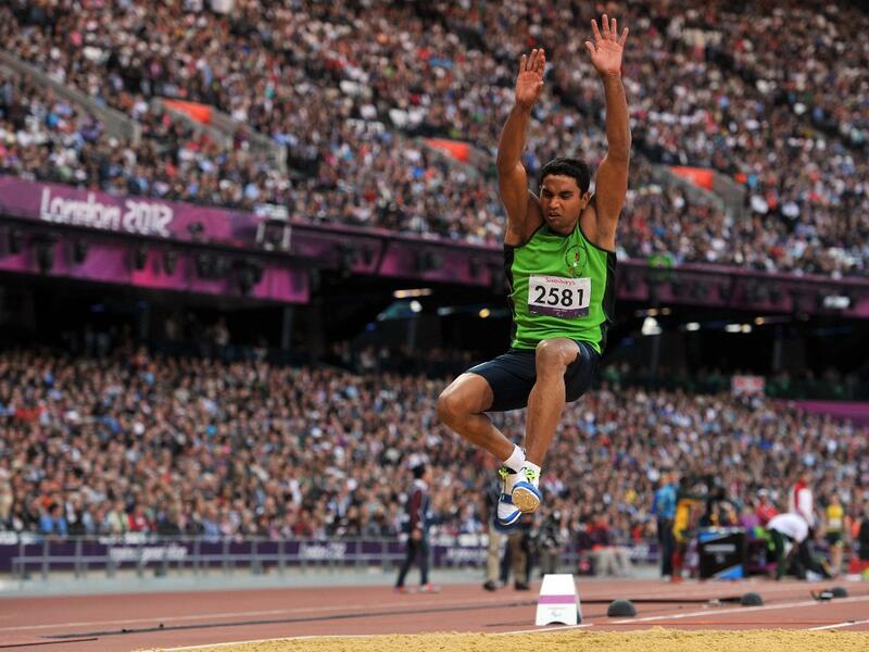 Haider Ali secured the Tokyo Paralympics Games ticket in his discus and long jump events at the Dubai 2019 championships. (Photo: AFP)