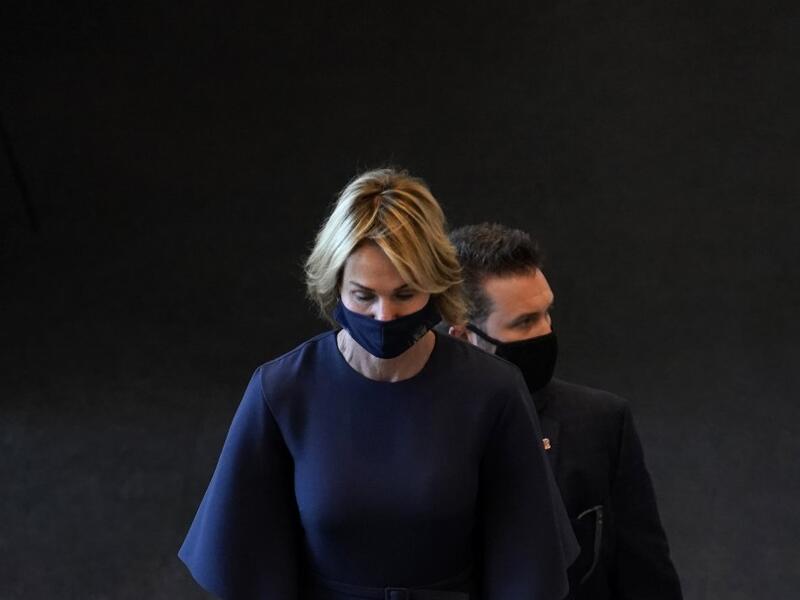 Kelly Dawn Craft, United States Ambassador to the United Nations arrives at the United Nations September 22, 2020 for the 75th General Assembly of the United Nations which is mostly virtual due to the covid-19 pandemic in New York. UN Secretary-General Antonio Guterres urged the world to prevent a Cold War between the United States and China and halt conflicts so it can focus on the covid-19 pandemic. TIMOTHY A. CLARY / AFP