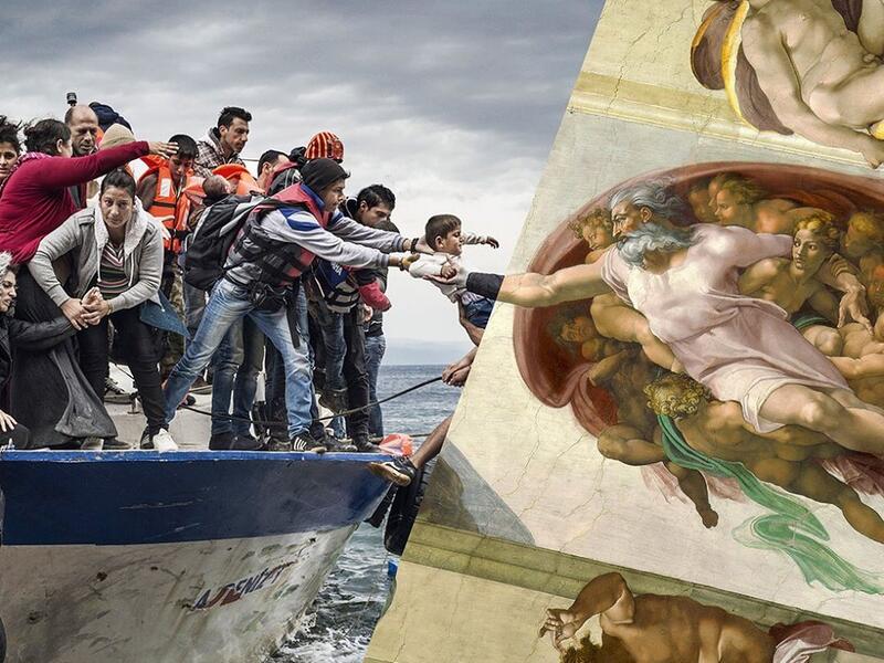 Refugees and Migrants aboard fishing boat drived by smugglers reach the Greek Island coast of Lesbos after crossing the Aegean sea from Turkey on October 11, 2015.  At the end of 2015, in an agreement between the European Union and Turkey, Turkey agreed to prevent migrants from crossing into Europe on the condition of some terms and payment of 3 billion euros. As a result of this obstruction, the migrants forced to chose to reach Europe through the Aegean Seaa by illegals means. (ugurgallen/ Instagram)