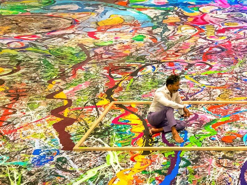 Artist Sacha Jafri aims to raise US$30 mln with giant canvas. (Instagram)
