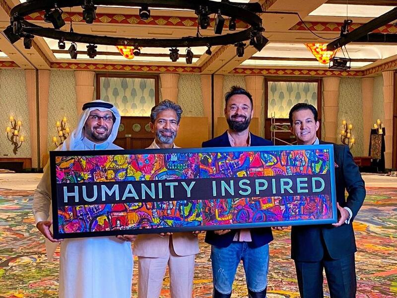 It is the size of two football pitches and is worth £25m, Brit Sacha Jafri is set to make history creating the world’s biggest painting.  (Instagram)