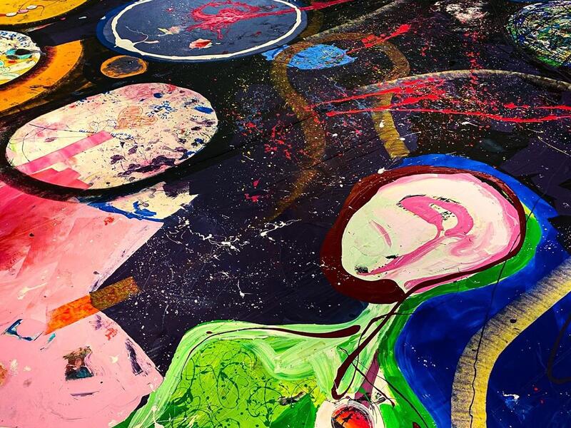 ‘THE LARGEST PAINTING TO HAVE EVER BEEN CREATED ON CANVAS’ A PHILANTHROPIC HUMANITARIAN MISSION (Instagram)