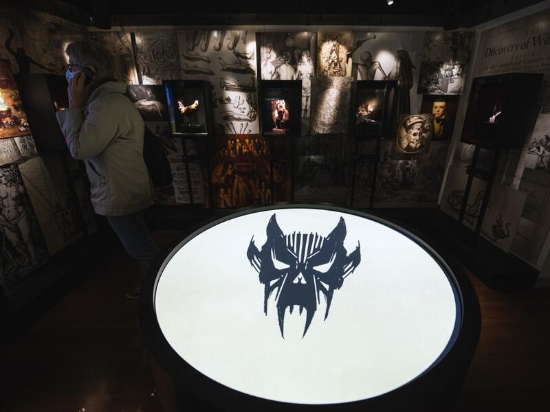 A woman visits the HEX!, a museum of Witch Hunt, on October 1, 2020 in Ribe, Denmark. Located in the home of a former witch hunter, the Hex! Museum of Witch Hunt sheds light on how a fear of witches led to persecutions that swept across Denmark and Europe in the 16th and 17th centuries. Jonathan NACKSTRAND / AFP