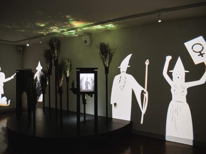 The Wizards is displayed at the HEX!, a museum of Witch Hunt, on October 1, 2020 in Ribe, Denmark. Located in the home of a former witch hunter, the Hex! Museum of Witch Hunt sheds light on how a fear of witches led to persecutions that swept across Denmark and Europe in the 16th and 17th centuries. Jonathan NACKSTRAND / AFP