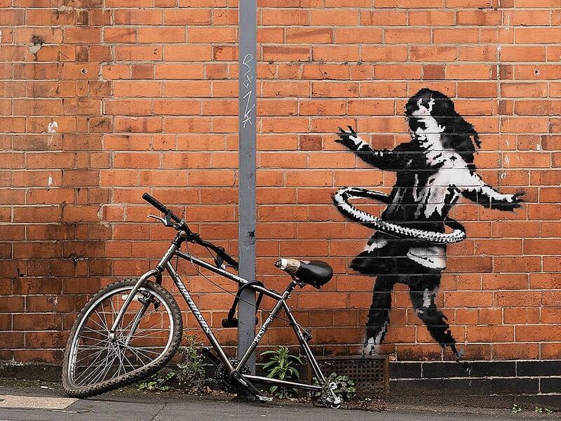 Banksy posted an image of the mural on his Instagram account on Saturday, seemingly putting an end to speculation as to the provenance of the graffiti - but a Birmingham based artist has now staked his own claim to the piece (Instagram)
