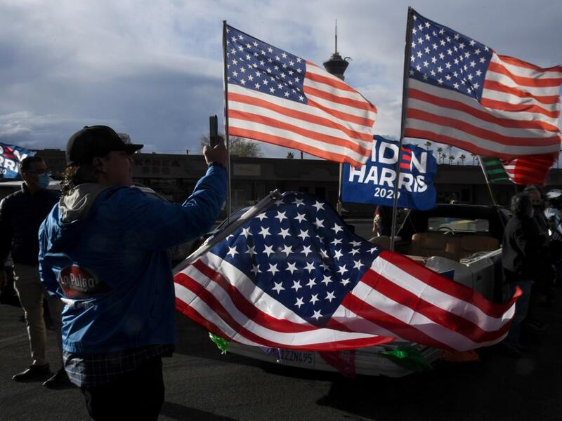 Supporters around the country are taking to the streets to celebrate after news outlets have declared Democratic presidential nominee Joe Biden winner over President Donald Trump in the U.S. Presidential race. Ethan Miller/Getty Images/AFP