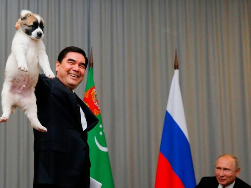 Gurbanguly Berdimuhamedov is a huge fan of the Alabi dog breed (Image: AFP/Getty Images)